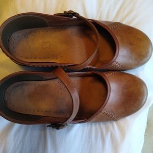 Dansko size 41 Mary Jane's brown
